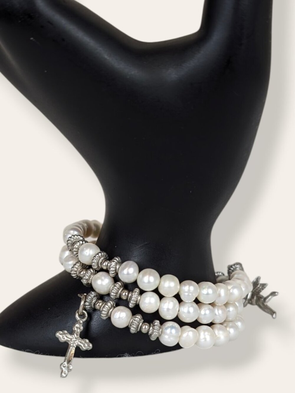 Freshwater Pearl Wrap Roasry Bracelet